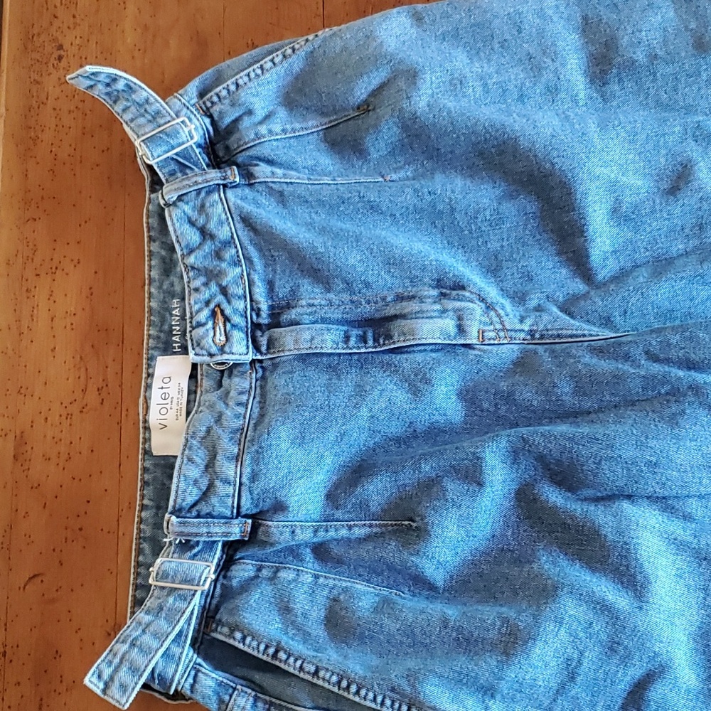 Mango High Waisted Retro Jeans - Picture 2 of 15